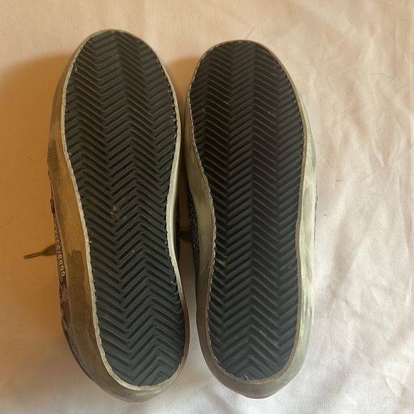 Golden Goose Superstar Size 38, blue snake print with suede - Picture 5 of 6